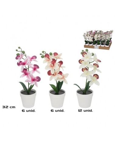 VASO C/ORQUIDEA 32CM