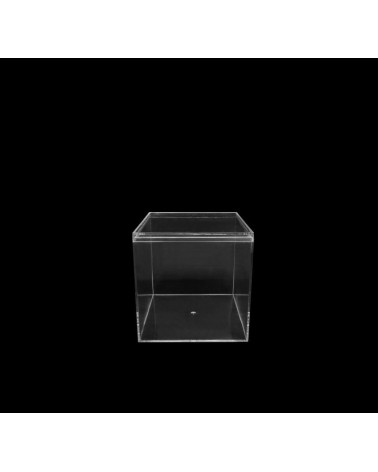 ACRILICO- CAIXA QUADRADA TRANSPARENTE 10X10X10CM