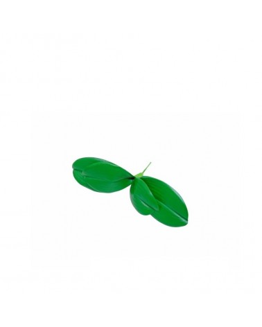 PE FOLHAGEM ORQUIDEA VERDE 17cm