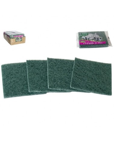 ESFREGAO FIBRA VERDE PACK4