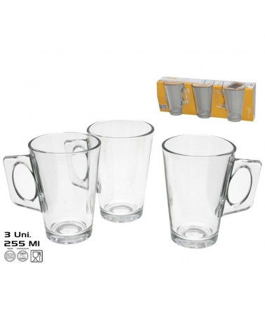 CANECA C/ASA 255cc PACK3