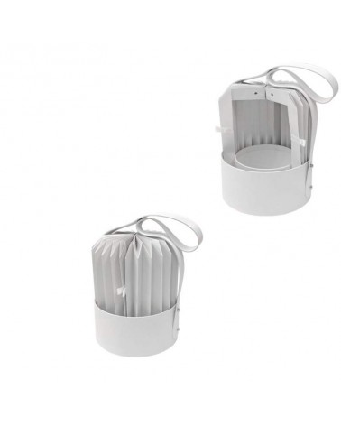 CAIXA CARTAO RED. C/FOLE E ALÇA BRANCA 17X22CM