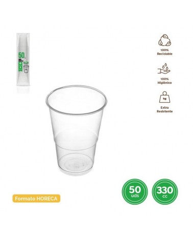 DESCARTAVEIS- COPO TRANSPARENTE 330CC PACK50