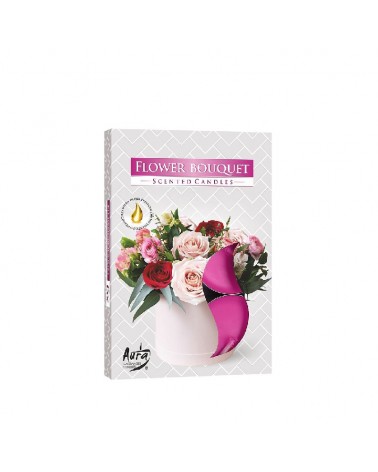 TEALIGHT PERF.CX6 BOUQUET FLORES TP15-334