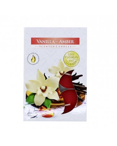 TEALIGHT PERF.CX6 BAUNILHA/AMBAR TP15-355