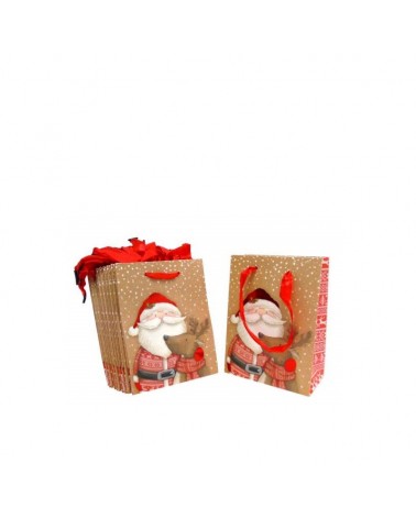 SACO PAPEL 210G NATAL 12X16X6CM