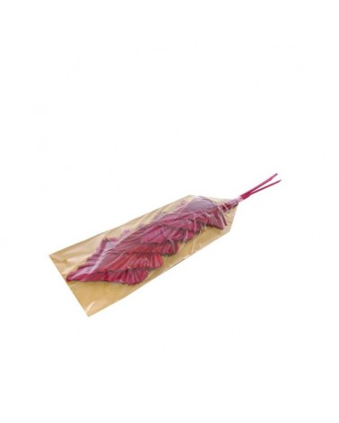 FLOR SECA- RAMO FOLHAS PALMA ROSA 58cm