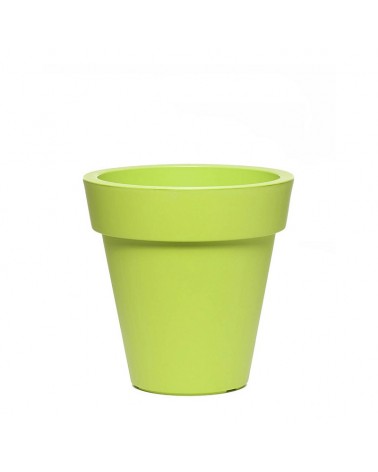 VASO PLASTICO P/ EXTERIOR VERDE