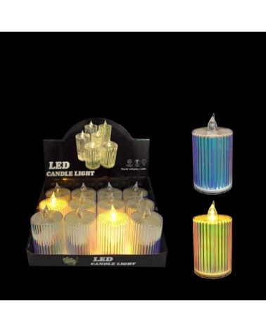 VELA LED COR BRANCO QUENTE 6X6X10CM