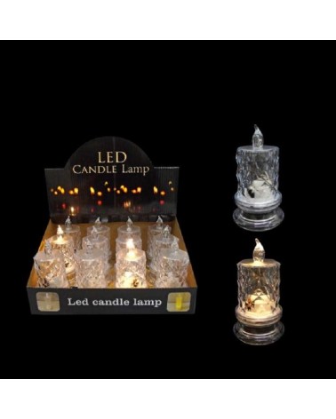 VELA LED COR BRANCO QUENTE 6X6X11CM