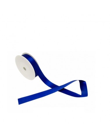 ROLO FITA CETIM FACE DUPLA AZUL 25mmX25m