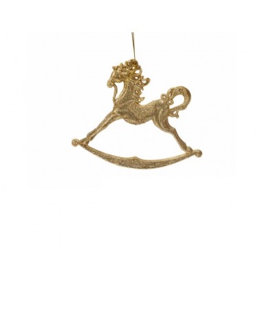 DEC. NATAL- ORNAMENTO PENDURAR DOURADO 11X12