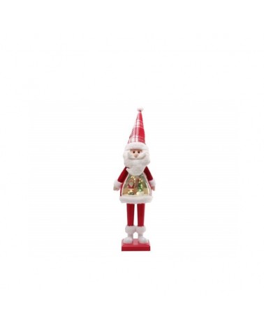 DEC. NATAL- PAI NATAL DE PE VERMELHO C/SOM E LUZ 76CM