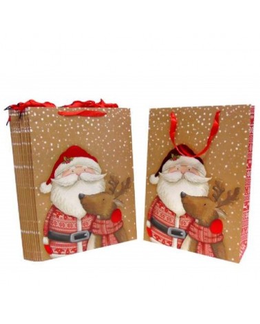 SACO PAPEL 210G NATAL 30X42X12CM