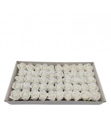 FLOR ARTIFICIAL- ROSAS SABAO 5CM BRANCO CX/50