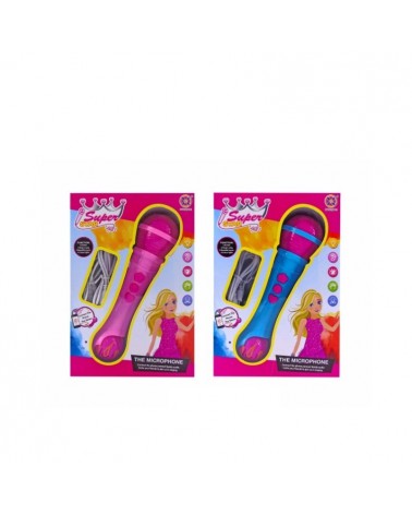 BRINQUEDO- MICROFONE "SUPER STAR" 16X7X23CM