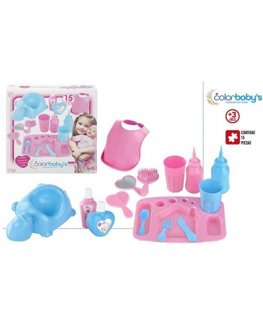 MENINA- CONJ. ACESSORIOS P/BEBE 28X7X28CM