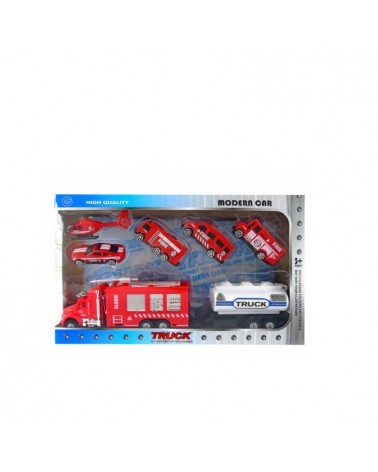 MENINO- CONJ. CARROS BOMBEIROS "MODERN CAR" 32X6X20CM