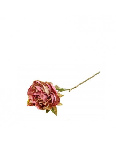 FLOR ARTIFICIAL- PE PEONIA COR ROSA 46CM
