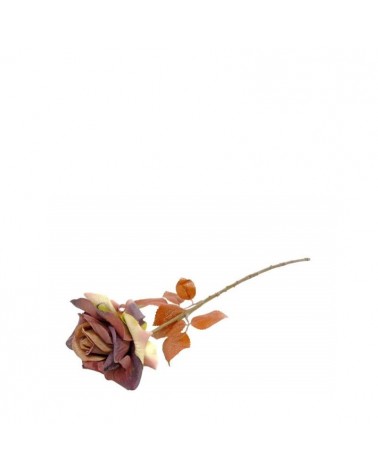 FLOR ARTIFICIAL- PE DE ROSA CASTANHO 59CM
