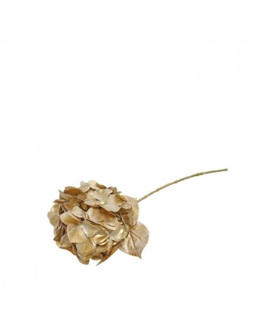 FLOR ARTIFICIAL- PE HORTENSIA DOURADO 68CM