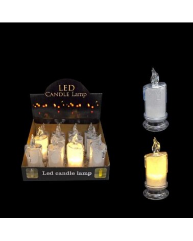 VELA LED COR BRANCO QUENTE 7X7X14CM