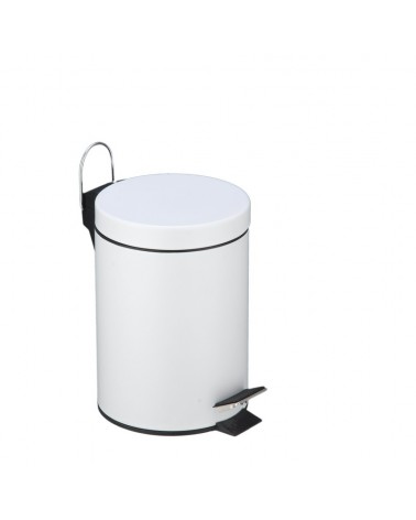 BALDE INOX C/PEDAL 5L BRANCO