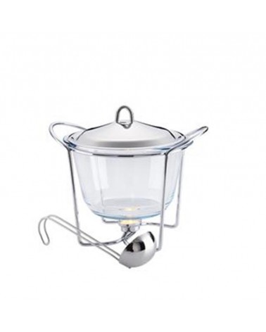 RECHAUD VIDRO P/SOPA C/TP INOX 4L AMELIE