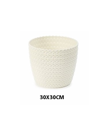 VASO MAGNOLIA CREME 30CM