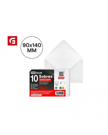 ENVELOPES 90x140MM PACK10