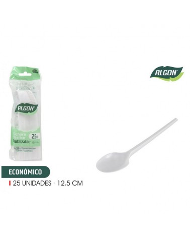 COLHER CAFE ECO. POST 12,5cm ALGON PACK 25