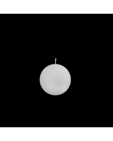 VELA ESFERA BRANCA 90MM