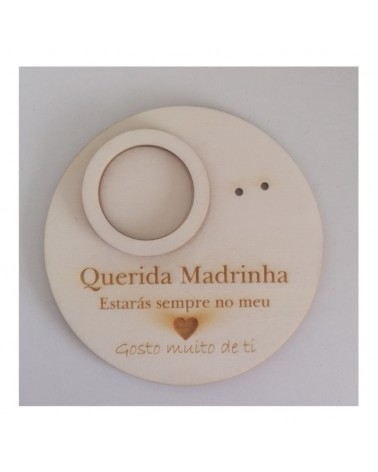 MADEIRA- PORTA-VELA MADRINHA CHOUPO 12CM