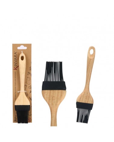 PINCEL SILICONE PRETO C/PEGA MADEIRA