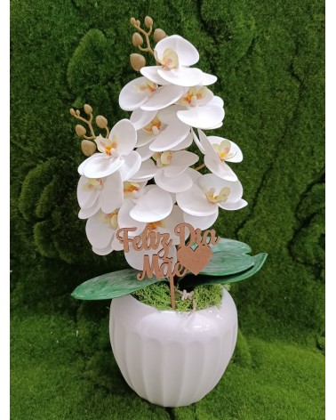 VASO C/ORQUIDEA 20X45CM