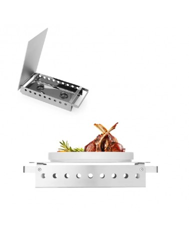 HENDI- AQUECEDOR P/PRATOS C/2 BICOS 330x180x(H)65