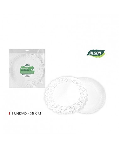 PRATO P/BOLO RED. 35CM ALGON