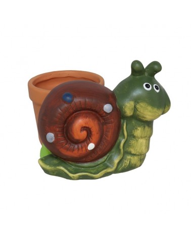 VASO CARACOL TERRACOTA 17,5x18,5x14,5cm