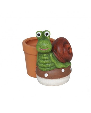 VASO CARACOL TERRACOTA 10x13x12,5cm