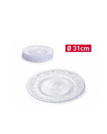 PRATO PLAST. CRYSTAL TRANSP. 31cm