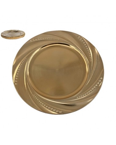 PRATO MARCADOR OURO 33CM