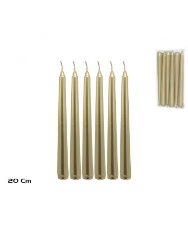 VELA OURO 20X2.1CM PACK6