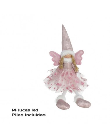 ANJO ROSA C/LEDS 20X16X54CM