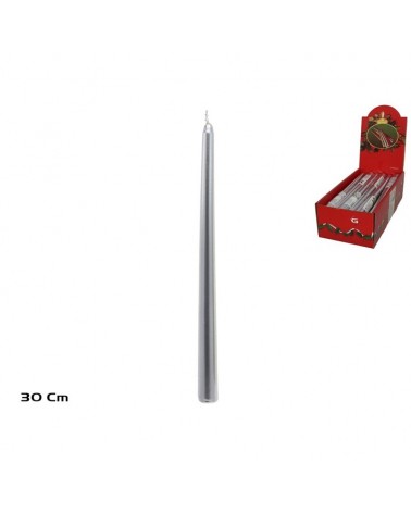 VELA PRATA 30CM