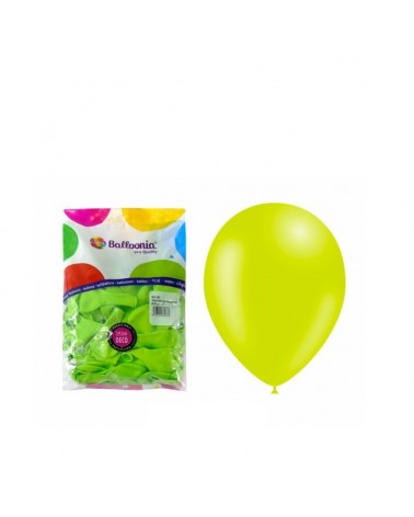 ART. FESTAS- SACO C/100 BALOES VERDE 28CM