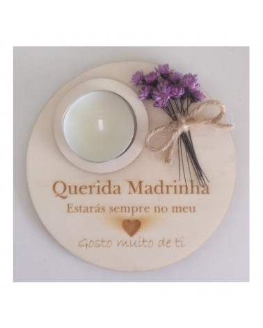 MADRINHA- PORTA-VELA MADRINHA DEC. CHOUPO 12CM