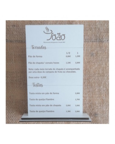 MADEIRA- PLACA MENU GRAVADO 42X30
