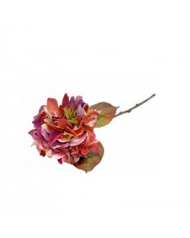 PE FLOR HORTENSIA VERDE/VERM. 47cm