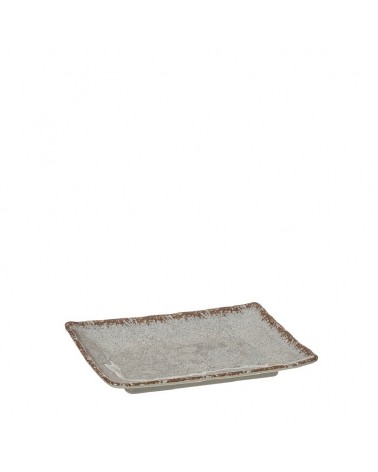 MELAMINA- PRATO RECT. 25x17cm GREY