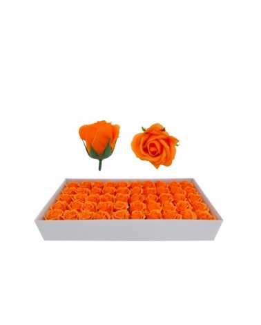FLOR ARTIFICIAL- ROSAS SABAO LARANJA CX/50 24x46cm
